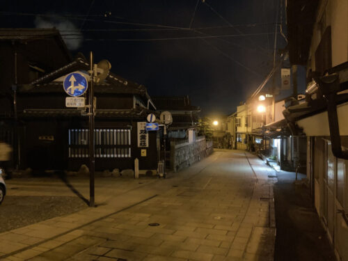 鉄輪温泉街（夜景）