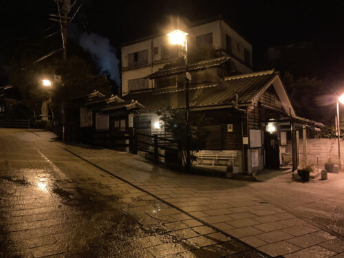 鉄輪温泉街（夜景）