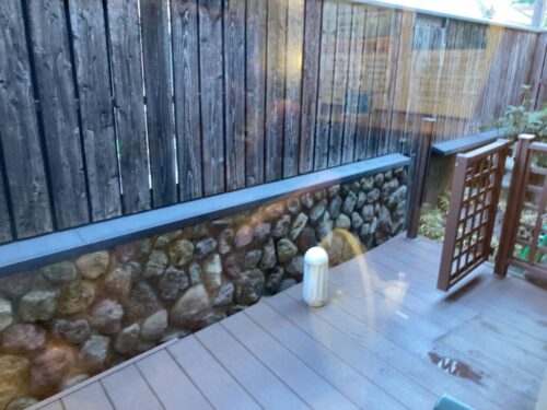 蒸し湯の涼むスポット