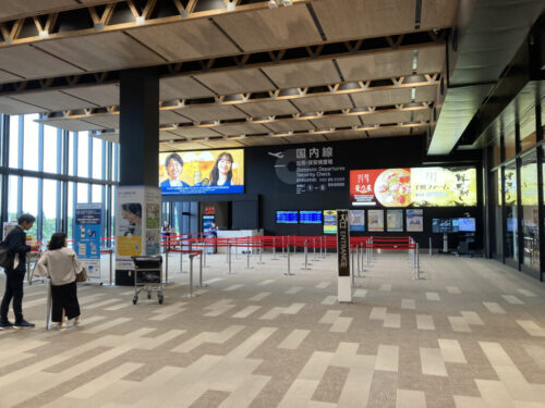 阿蘇熊本空港の出発ロビー