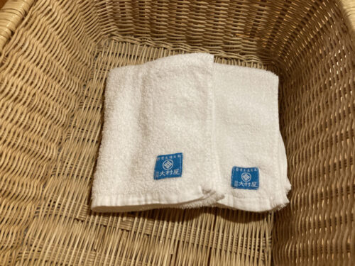 旅館大村屋の貸タオル