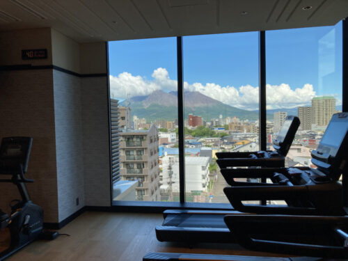 シェラトン鹿児島のフィットネスジム