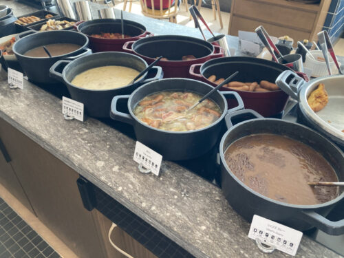 シェラトン鹿児島のクラブラウンジの朝食