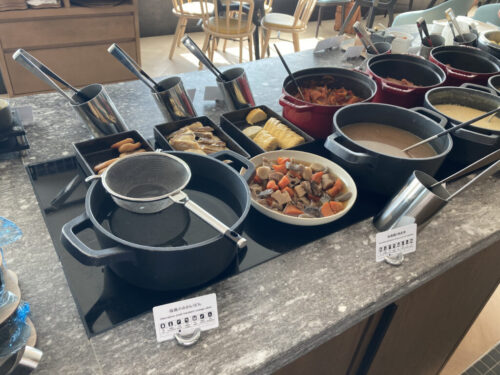 シェラトン鹿児島のクラブラウンジの朝食