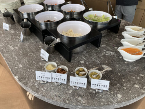シェラトン鹿児島のクラブラウンジの朝食