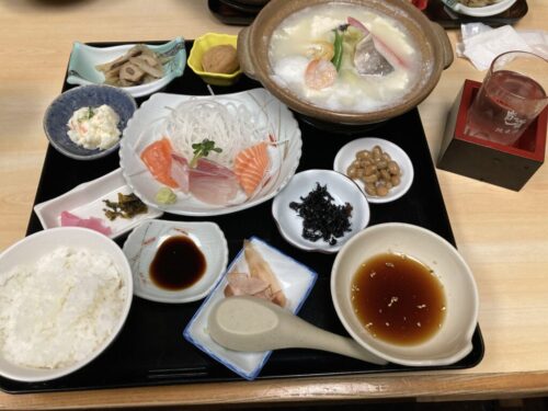 宗庵よこ長の特選刺身湯豆腐定食