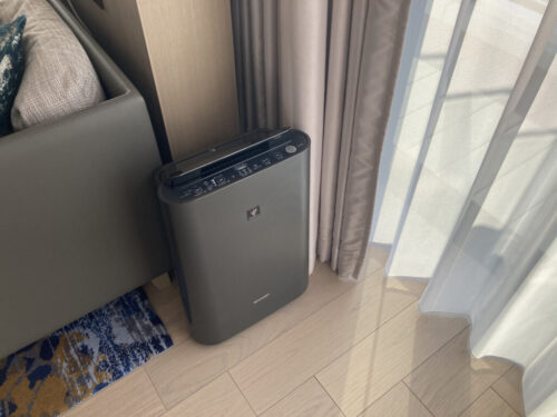 長崎マリオット、コーナースイート（キング）の空気清浄機（プラズマクラスター）