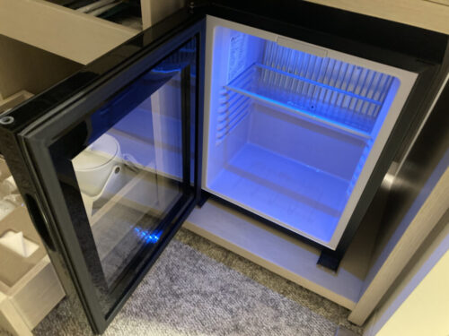 ホテルイル・パラッツォ（福岡）の部屋の冷蔵庫