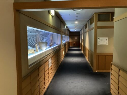和多屋別荘の大浴場へ向かう廊下