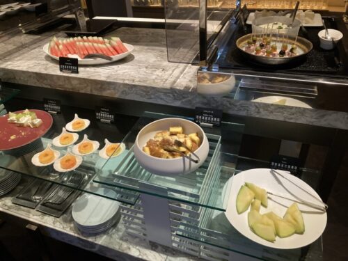 長崎マリオットホテルのクラブラウンジの軽食