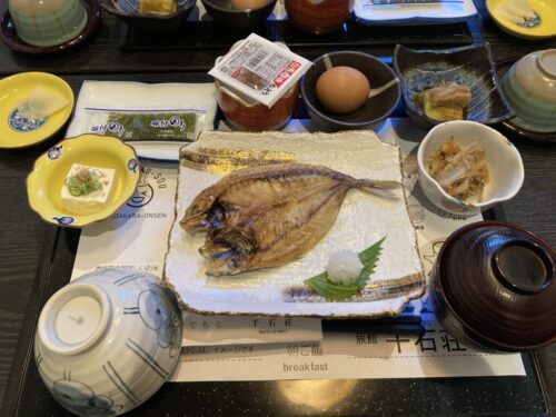 湯ノ本温泉　旅館千石荘の朝食