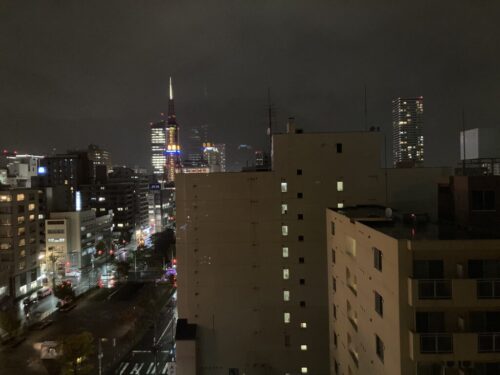 フェアフィールド・バイ・マリオット札幌の部屋から見える夜景