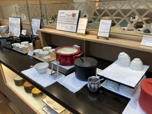 フェアフィールド・バイ・マリオット札幌の朝食ビュッフェの出汁茶漬け