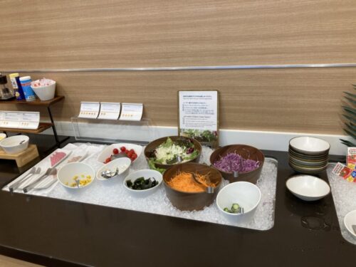 フェアフィールド・バイ・マリオット札幌の朝食ビュッフェのサラダ系