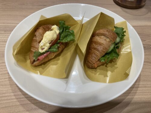 フェアフィールド・バイ・マリオット札幌のカフェFIKAのクロワッサンサンドウィッチ(プラチナ特典)