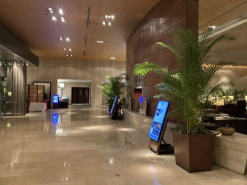 シェラトン都ホテル東京のエントランス