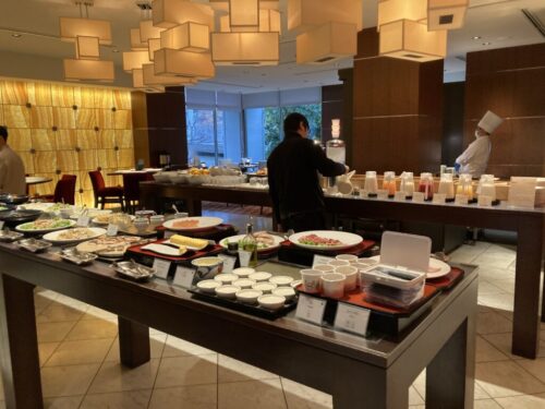 シェラトン都ホテル東京の四川の朝食（モーニング）風景