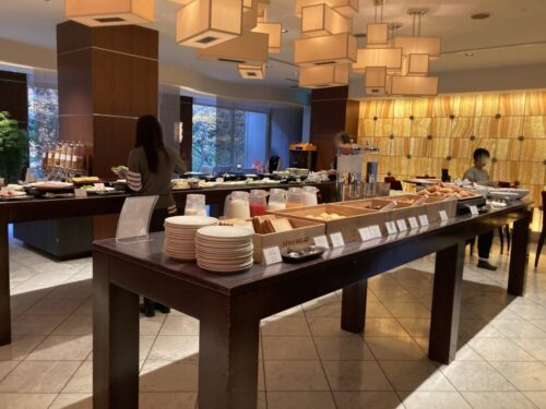 シェラトン都ホテル東京の四川の朝食（モーニング）風景