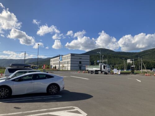 道の駅南ふらのからフェアフィールドを眺める