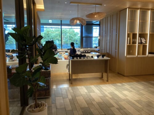 ウェスティンホテル新横浜のパシフィック・テーブル（朝食モーニング）のおにぎりコーナー