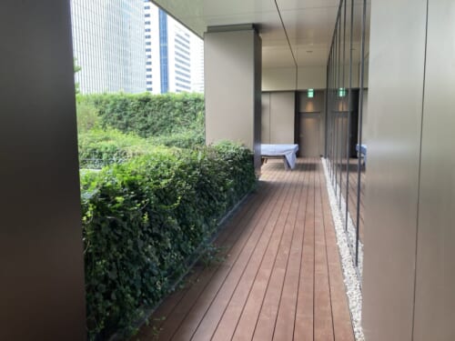 ウェスティンホテル新横浜の屋上ガーデン