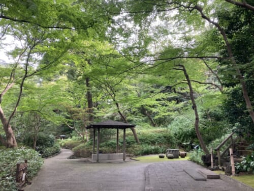 シェラトン都ホテル東京の庭園風景